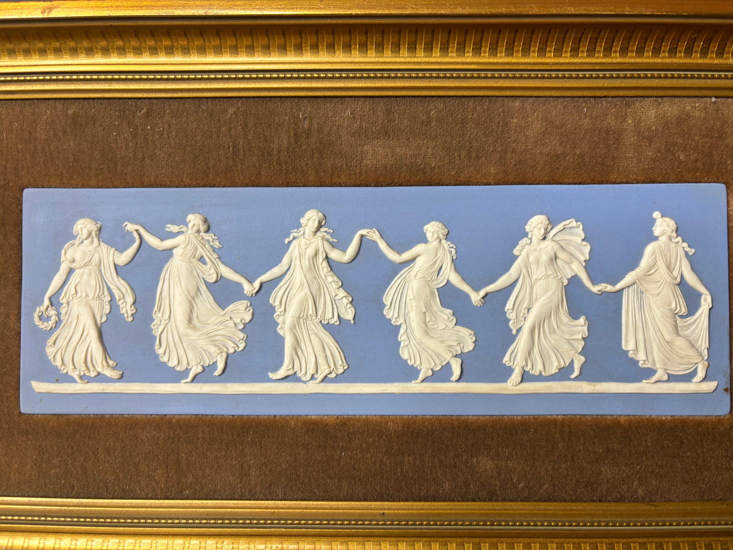 Stunning Wedgwood Jasperware Framed Dancing Hours!