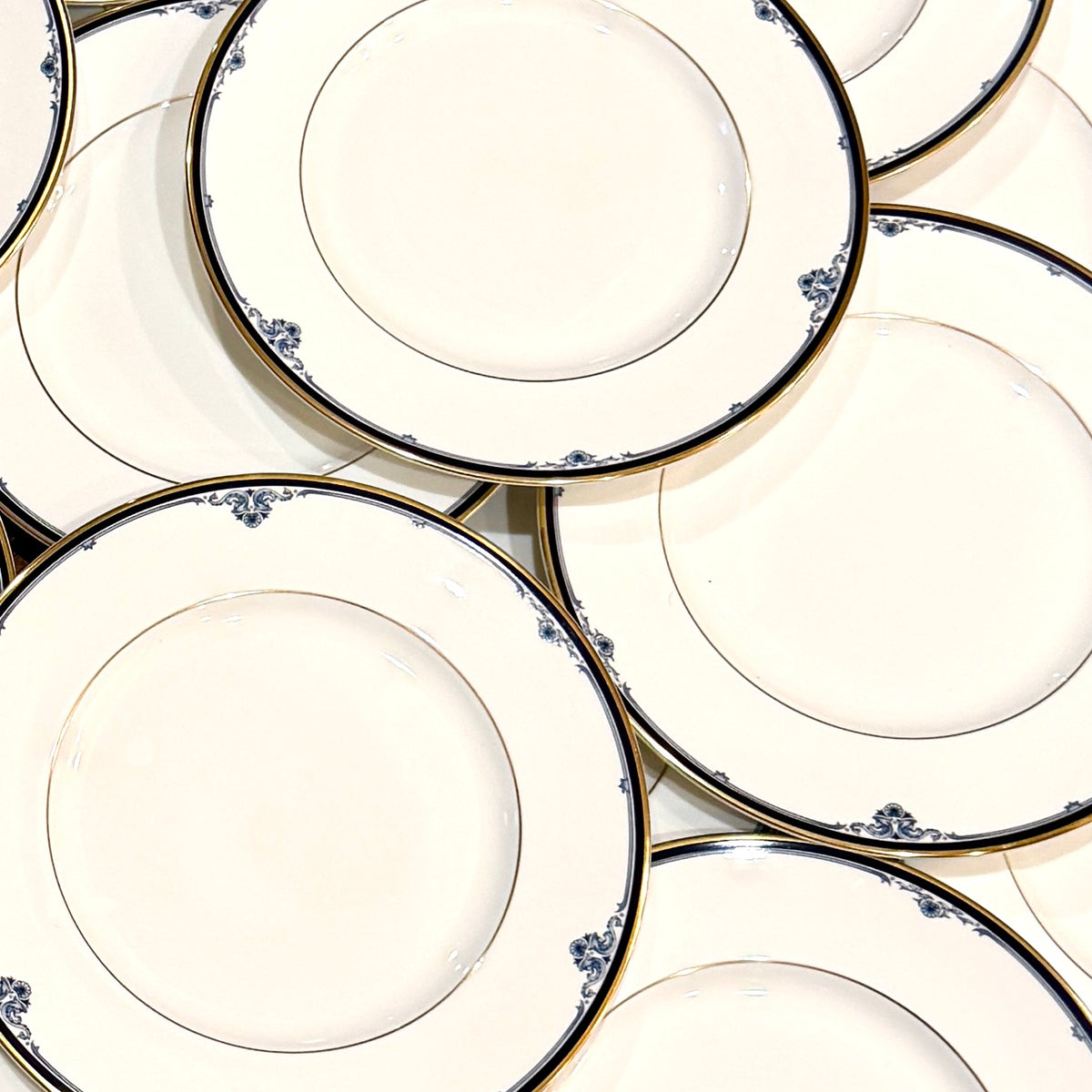 Gorgeous set of 6 vintage designer Royal Doulton England fine bone china (3 sets of 6 / 18 total  available) in "Princeton"