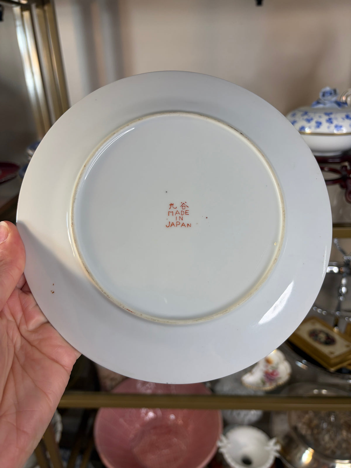 Vibrant chrysanthemum plate!