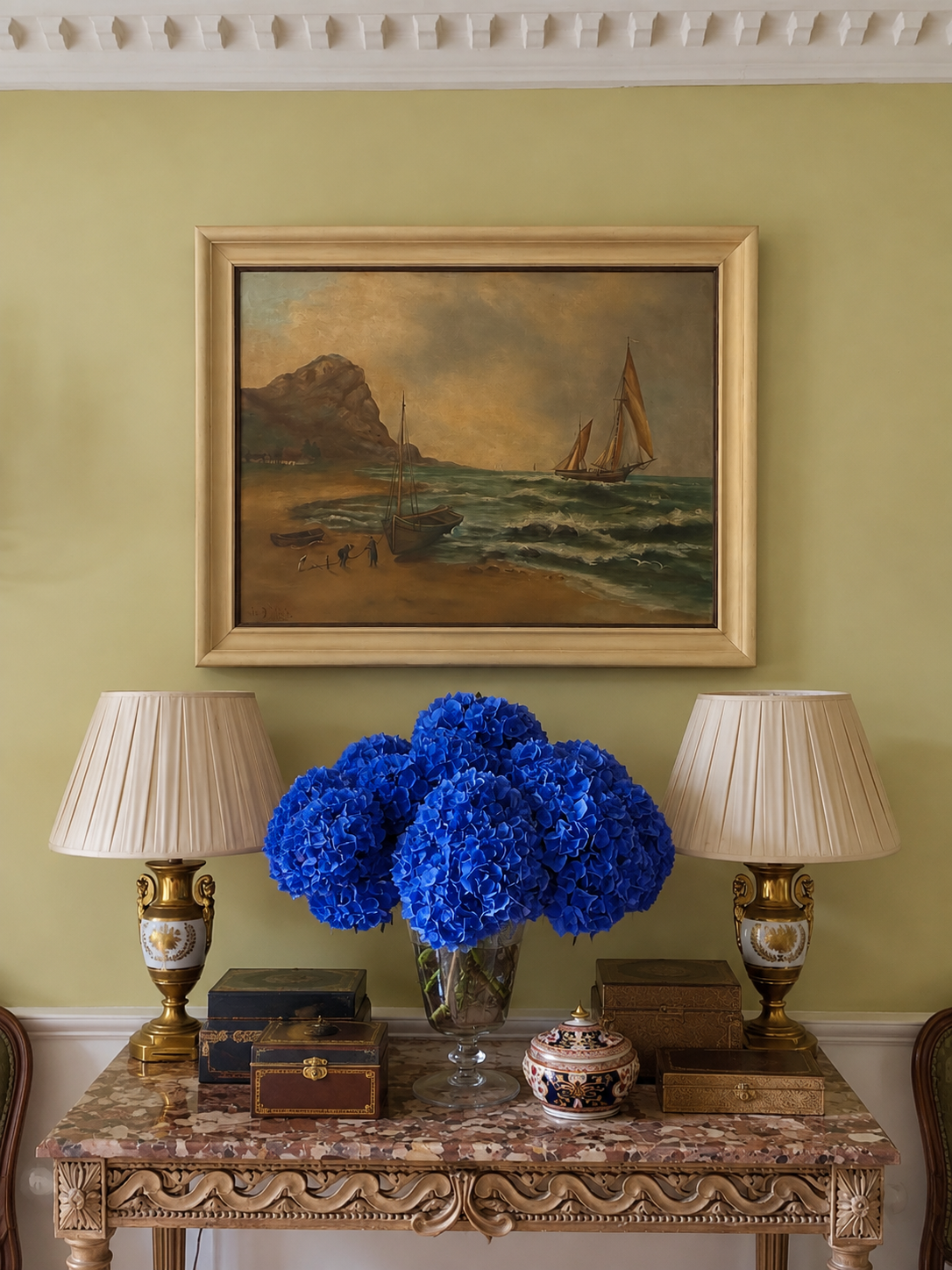 Vintage Coastal Seascape Oil Painting | Signed | 31.5” x 23.5” Framed