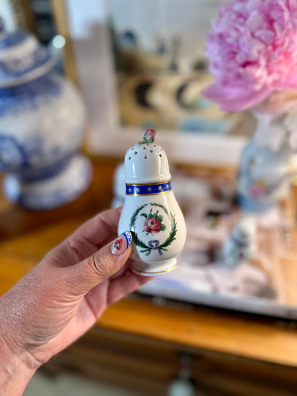 GORGEOUS Richard Ginori Princess Blue Porcelain Sugar Shaker Set, Made in Italy