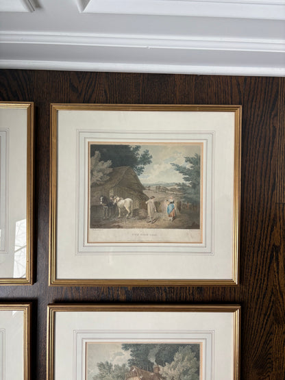 Set (4) Framed 19th century Lithographs