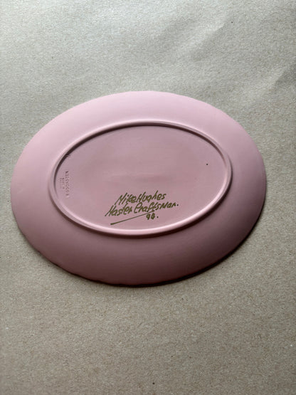 Beautiful pink oval plate Wedgwood