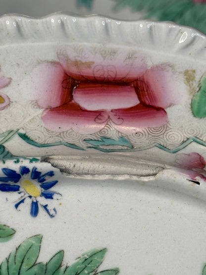 Antique Hicks & Meigh Stone China 6-Piece Tureen & Platter Serving Set | English Staffordshire | Circa 1820