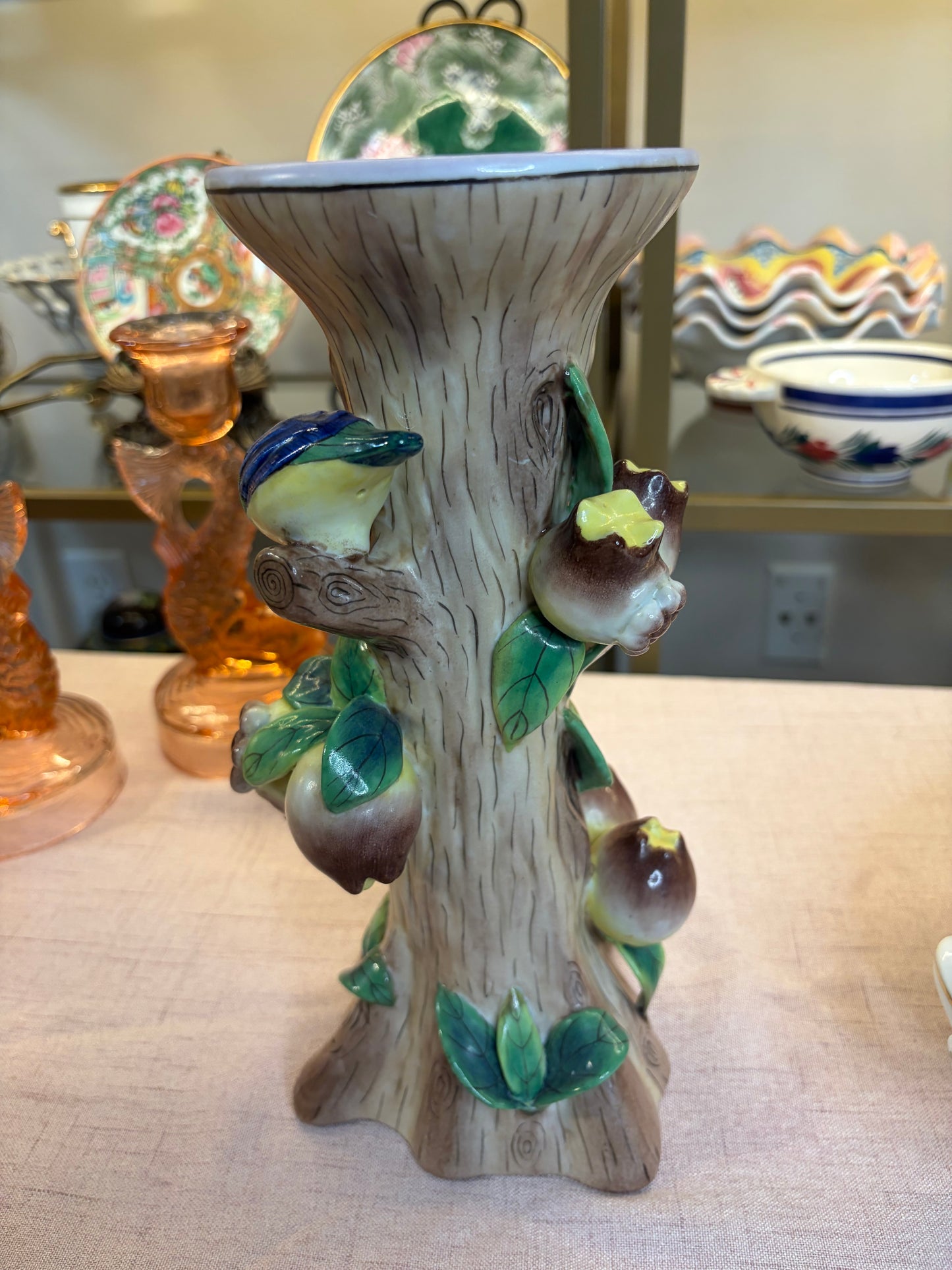 Lovely bird candleholder!