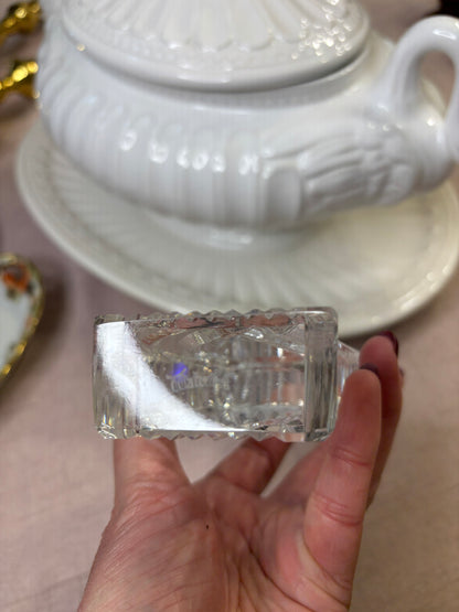 Sparkling Waterford Crystal harp paperweight!