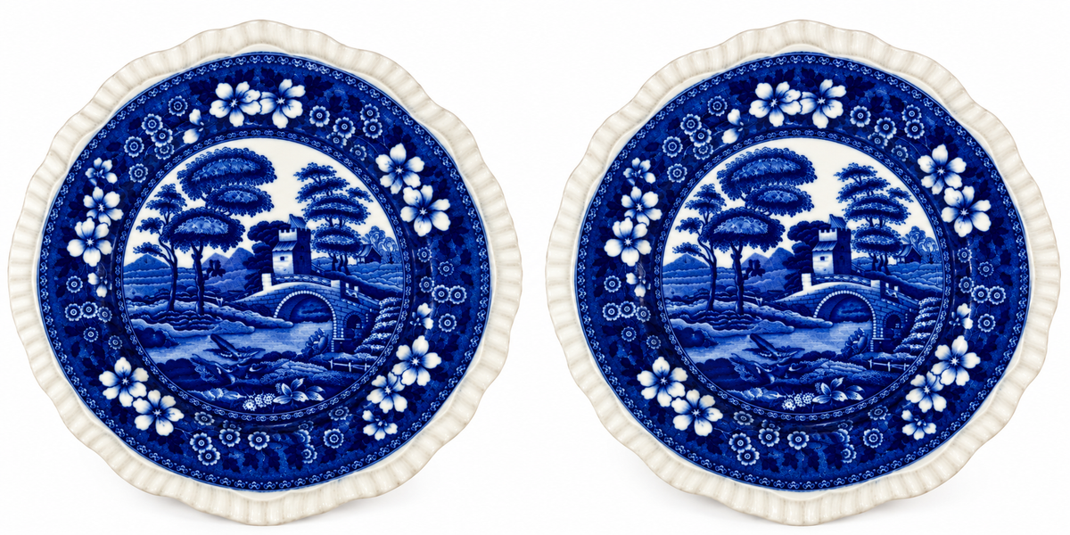 Vintage Copeland Spode Tower Blue Luncheon Plate | 1927–1928