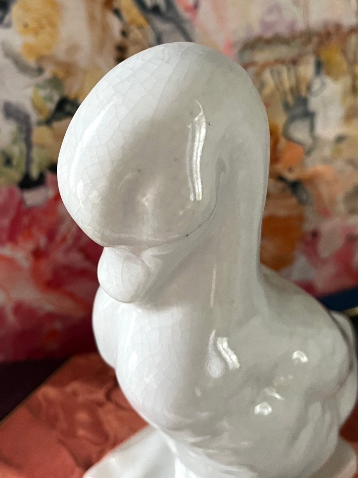Live 09/29 Important Estate Pair of Chinese Export White Glazed Stoneware Ducks