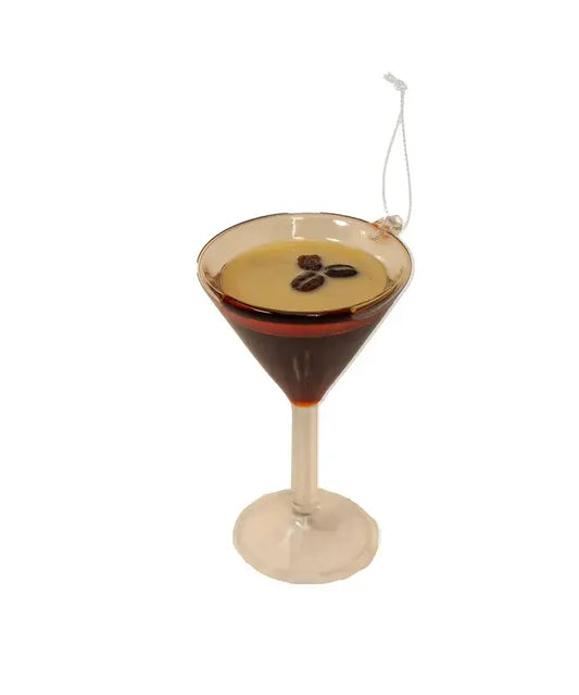 Kurt S. Adler | 4" Glass Espresso Martini Ornament