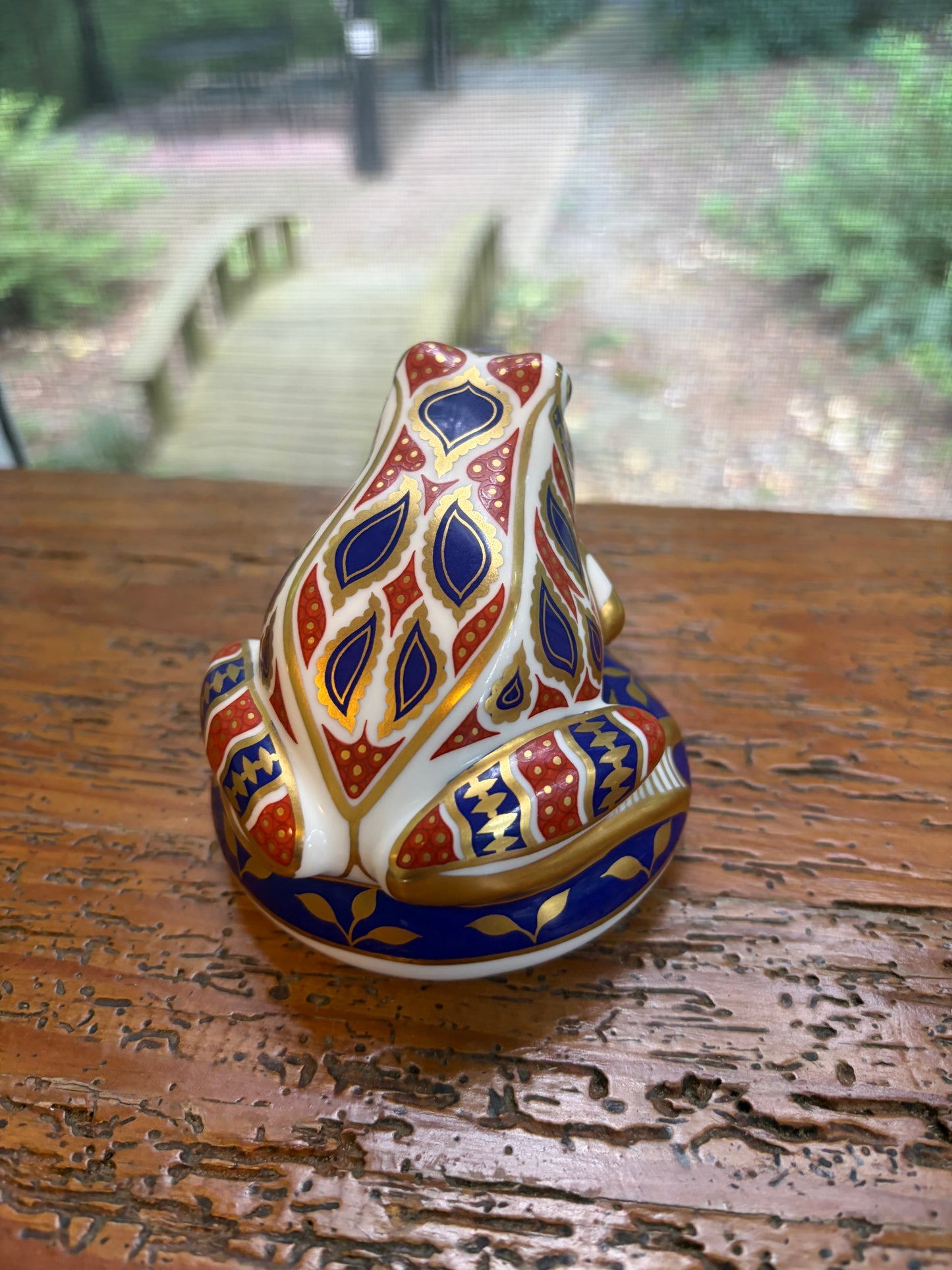 Gorgeous Royal Crown Derby Imari frog!