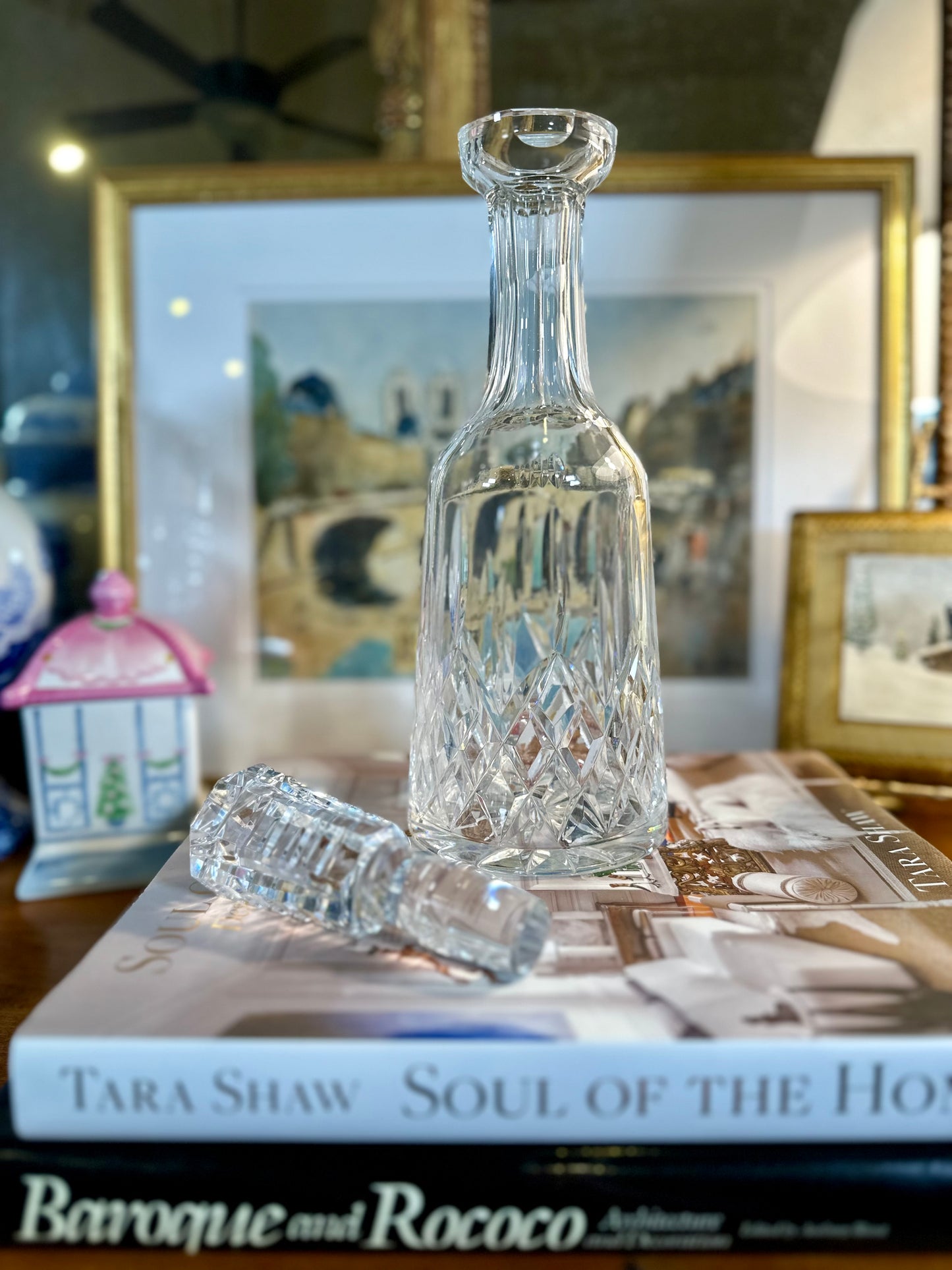 PRISTINE Vintage Waterford Lismore Crystal Wine Decanter, Made in Ireland, 13"