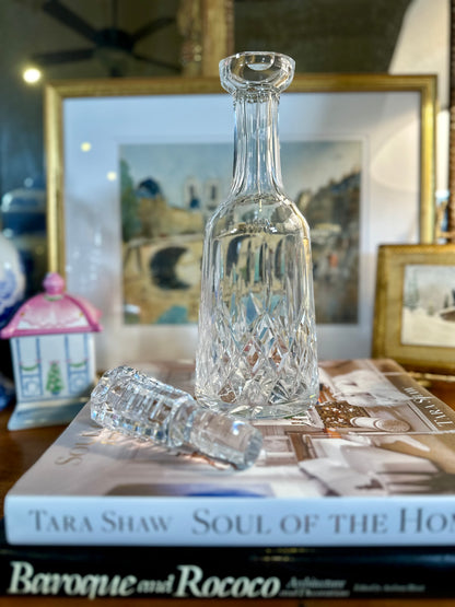 PRISTINE Vintage Waterford Lismore Crystal Wine Decanter, Made in Ireland, 13"
