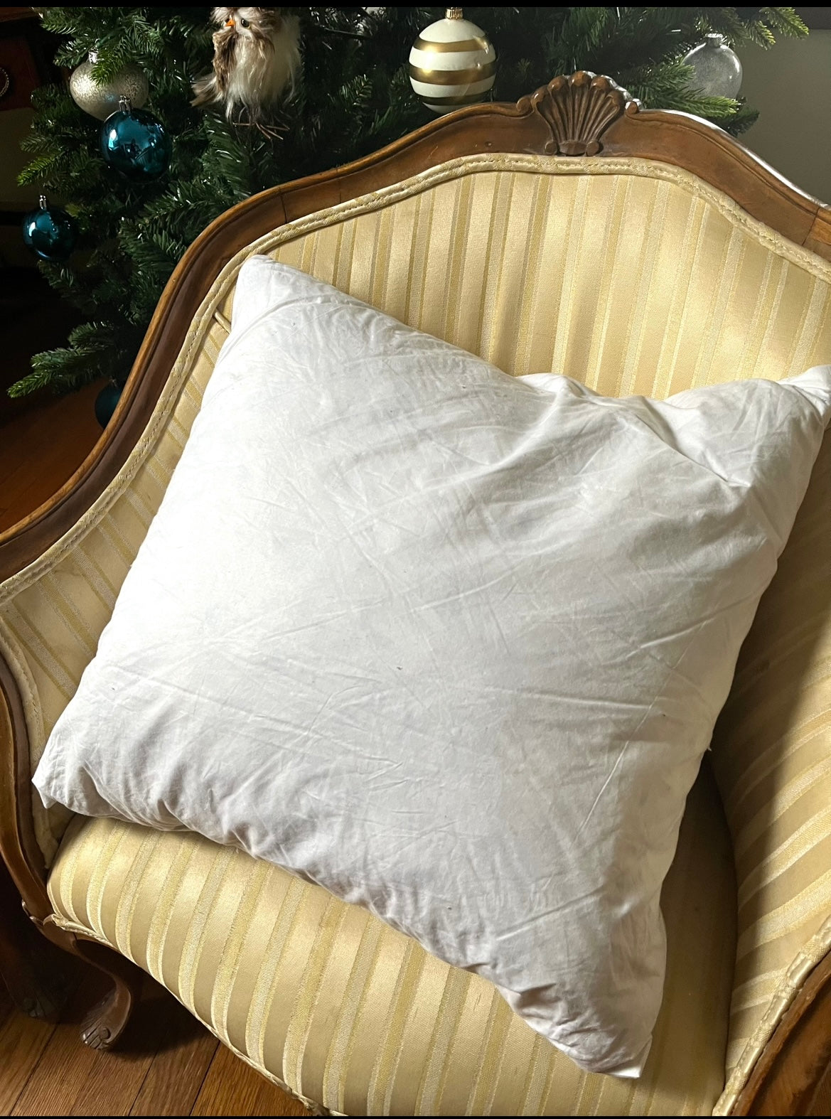 Pair of French Aubusson Hand Woven Mirror Image Rooster Pillows with Café-Latte Velvet Backs