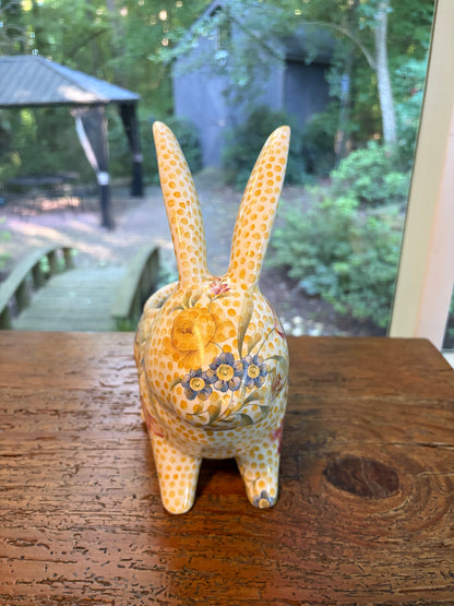 Reserved! Mackenzie-Childs rabbit planter!