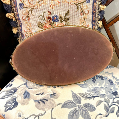 Gorgeous brass ormolu floral reticulated brass mirrored tray