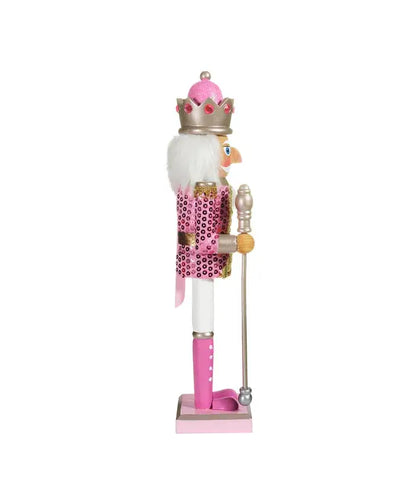 15"WOODEN PINK NUTCRACKER