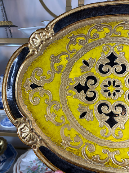 Gorgeous Florentine oval tray!