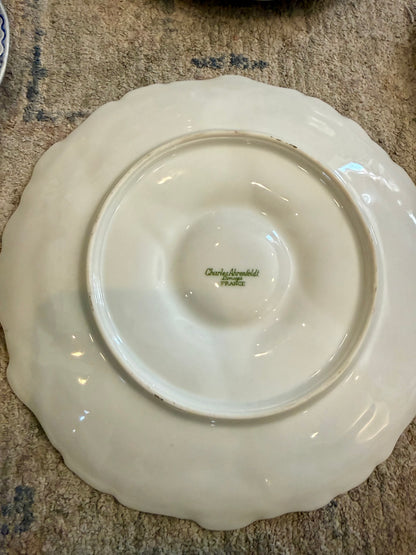 Vintage French Charles Ahrenfeldt Oyster Plate