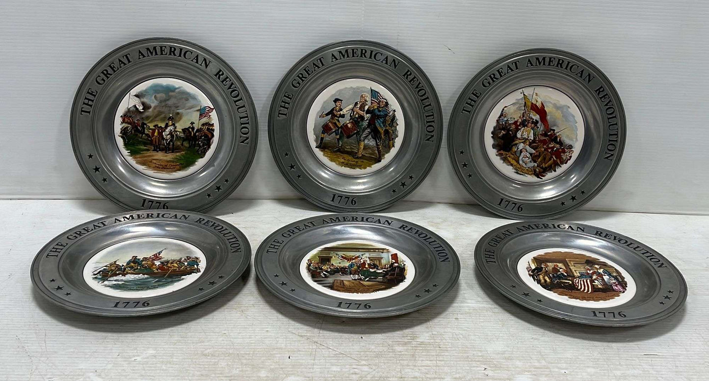 Great American Revolution Plates- Set of 6