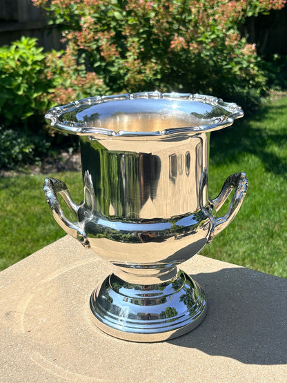 WCCR Charitable Item #104 | Leonard Silver-Plated Champagne Bucket | Vintage Wine Cooler | 10” x 8.5”