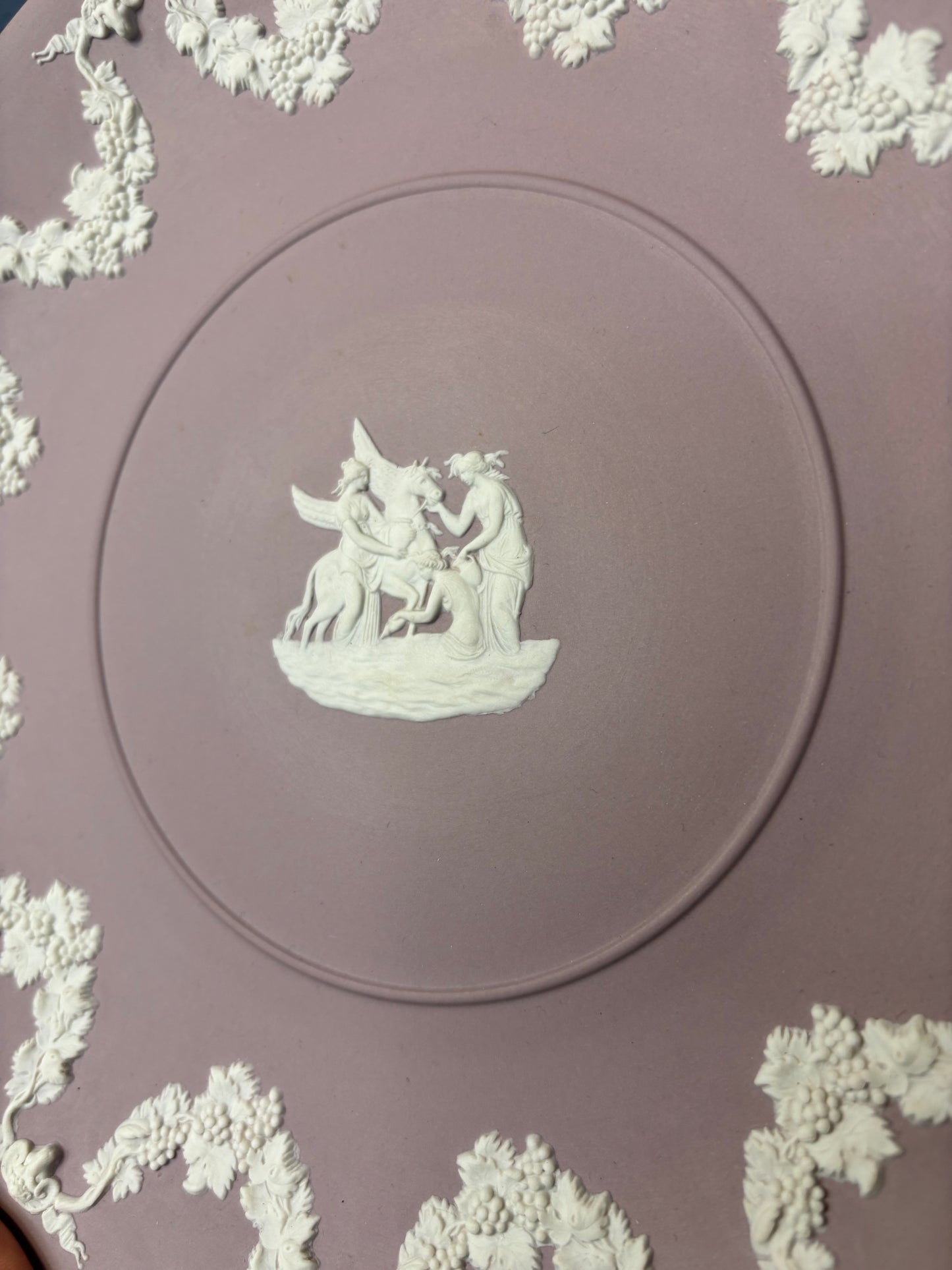 Wedgwood Jasperware Lilac cake plate!