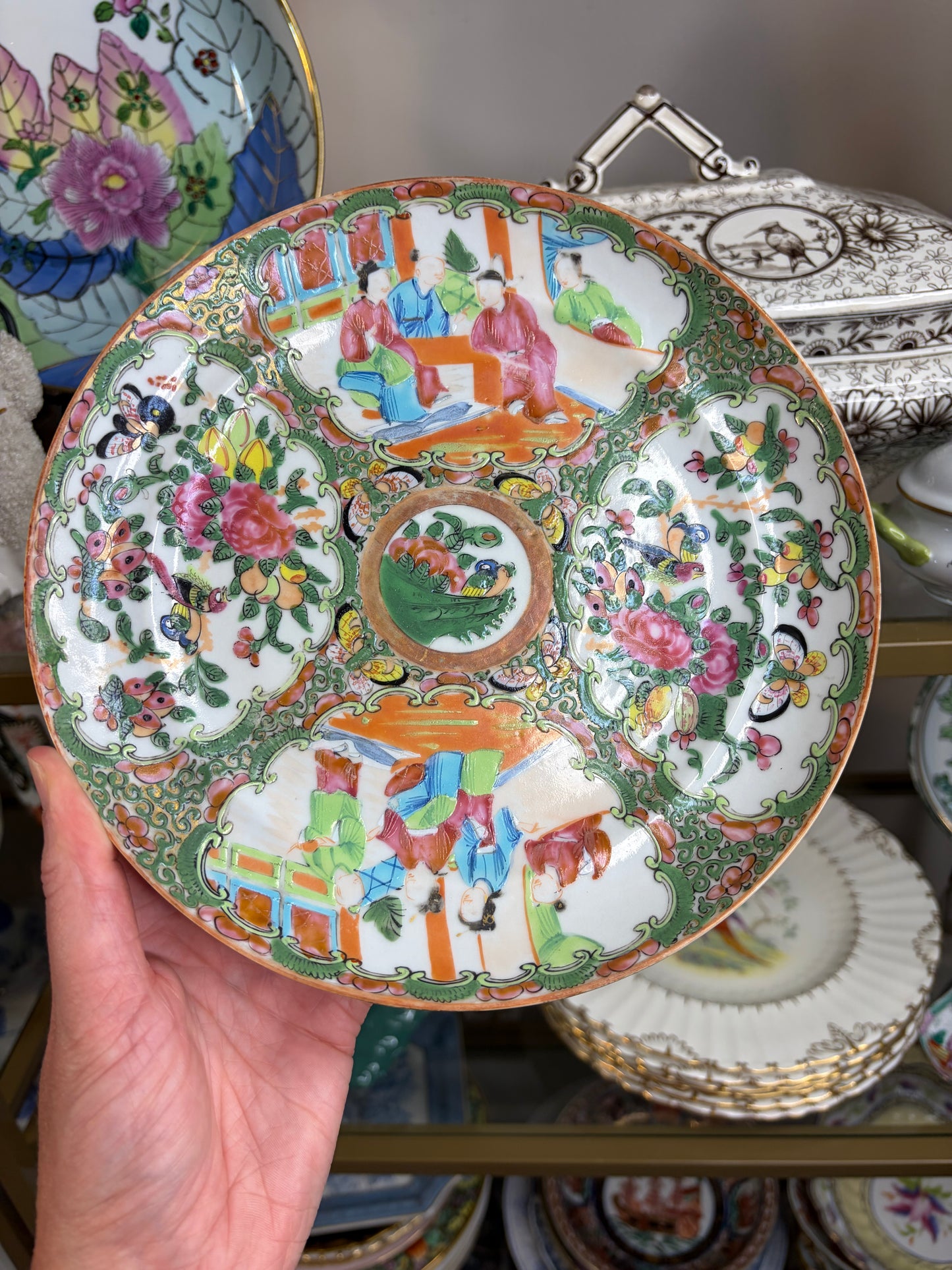 Antique Famille Rose plate!