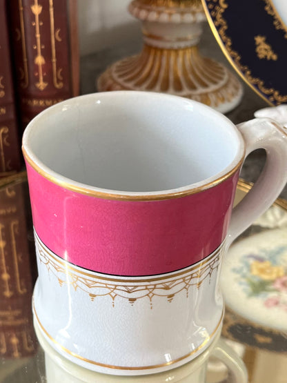 Live 09/15 19th Century Ott & Brewer Etruria Pink Porcelain Bathroom Vanity Set 1871-1874