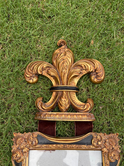 Beautiful Fleur de Lis picture frame wall hanging!