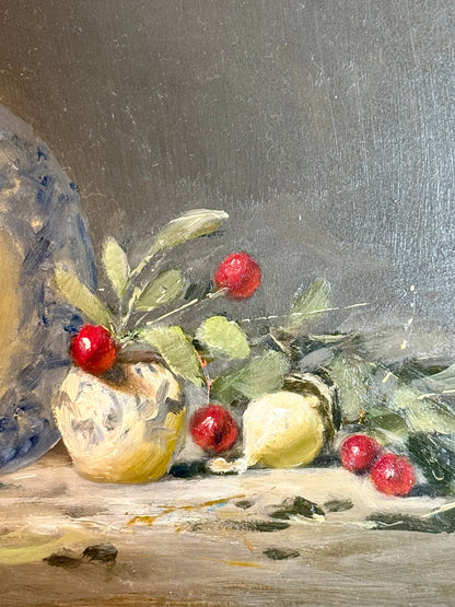 Original Oil on Board Painting from California Artist Kathryn Miller: 24.5” x 15.5”