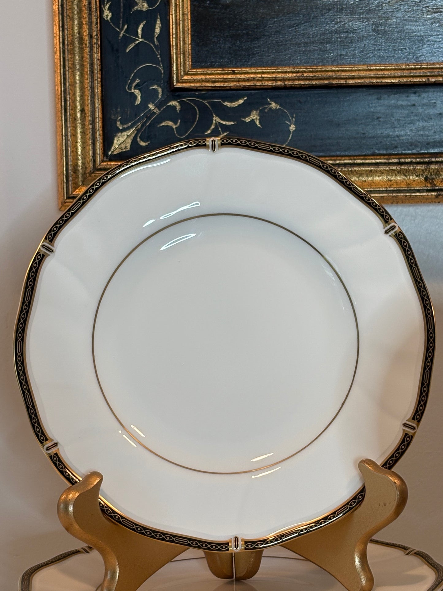 Elegant Set of Wedgwood “Windsor Black” China