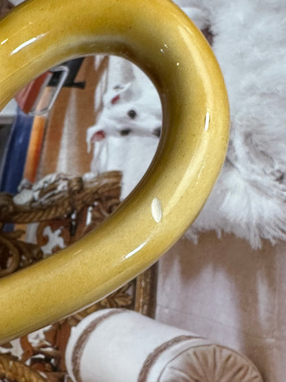 Vintage Bordallo Pinheiro "Oak Leaf Gold" Gravy Boat, 8"