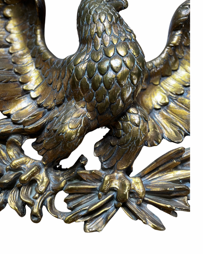 Grand Gilt Eagle Wall Sculpture/Architectural Element
