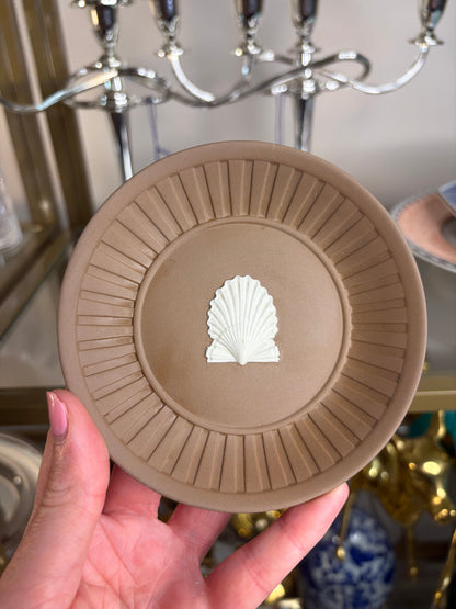 Wedgwood Taupe shell trinket dish! Two available; sold separately!