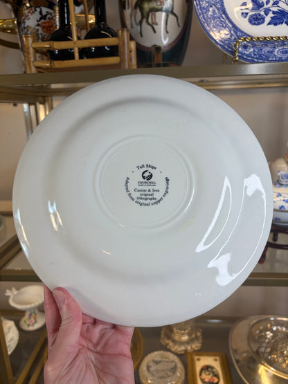 Churchill Currier and Ives Nautical Transferware plate!