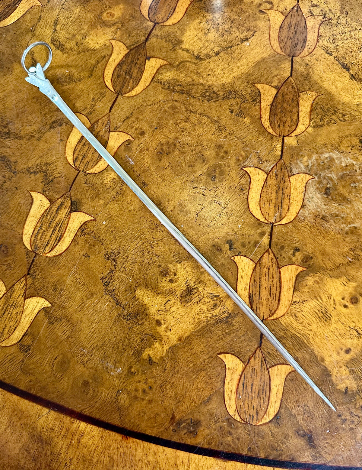 Antique French .800 Silver Hâtelet Meat Skewer | 19th Century