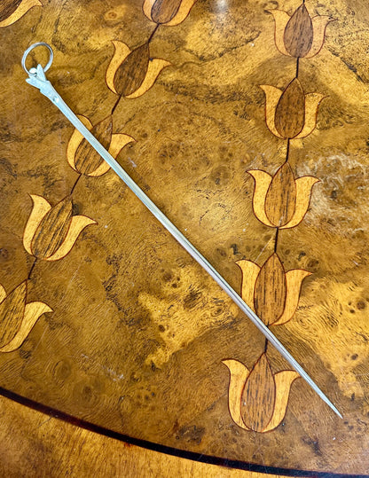Antique French .800 Silver Hâtelet Meat Skewer | 19th Century