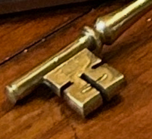 Handsome brass decorative key