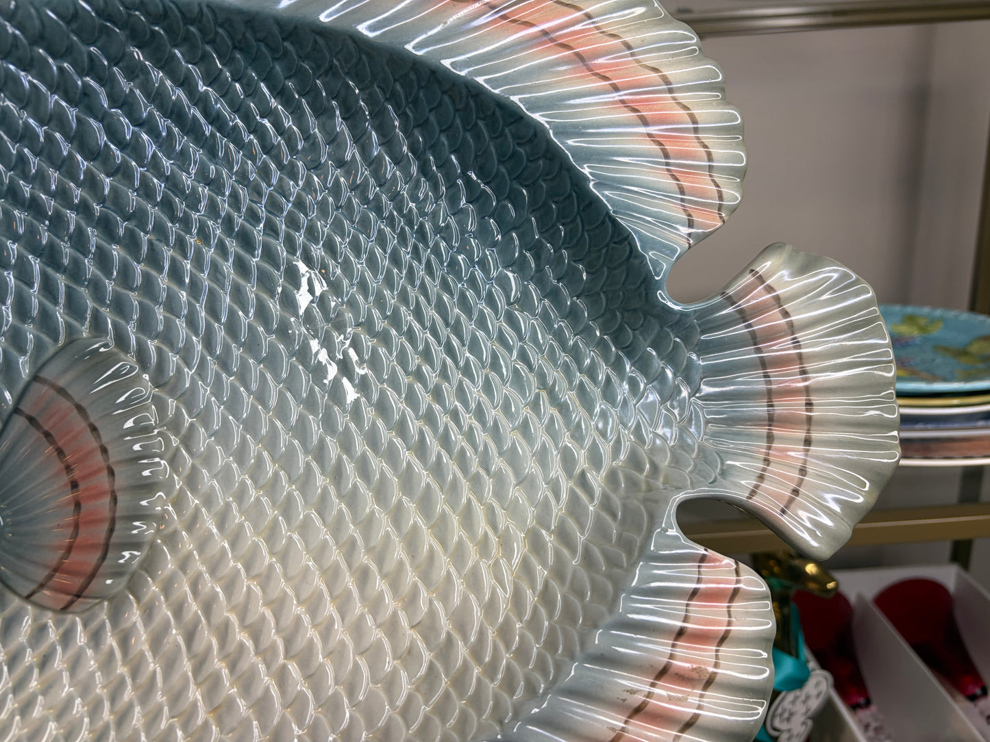 Beautiful Fitz and Floyd fish platter!