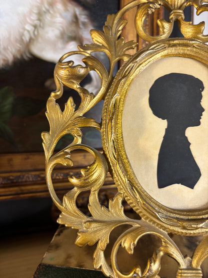 Beautiful ornate framed silhouette!