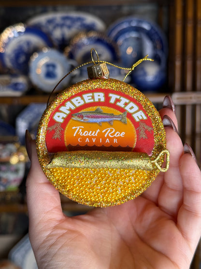 Glass Caviar Ornaments | Gold