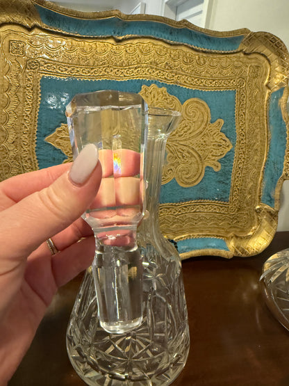 Live 12/2 Reserved Julie - Beautiful 13” Crystal Decanter