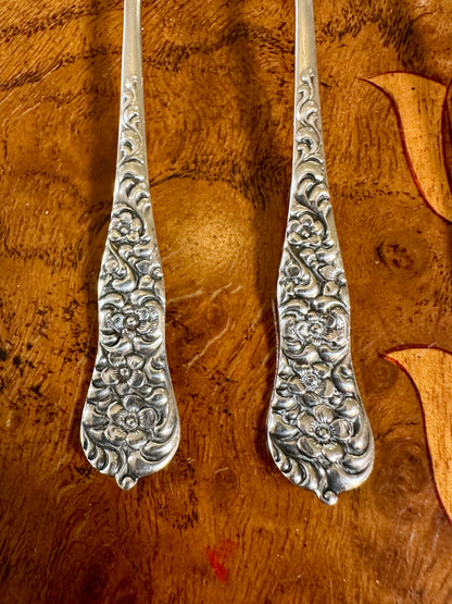 Antique Dominick & Haff Rococo Sterling Silver Spoons, Set of 6 | c. 1888