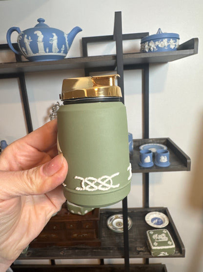 Wedgwood sage green lighter with rope and ship design