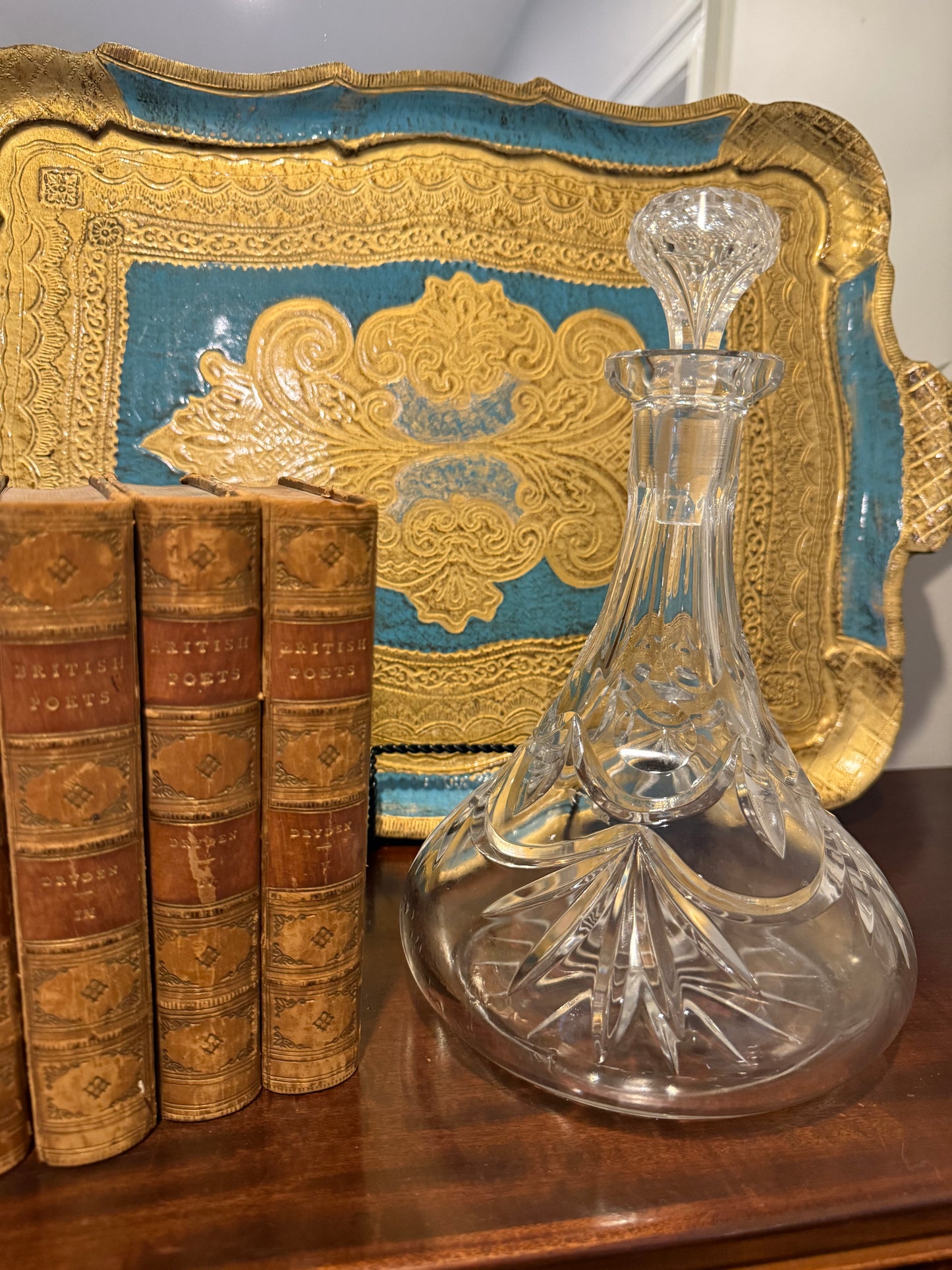 Live 12/2 Reserved - Vintage Signed Goebel Heavy Crystal Decanter