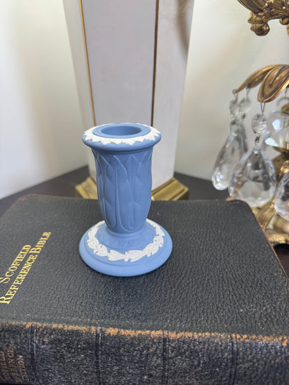 Wedgwood lavender single candle holder 3.5”