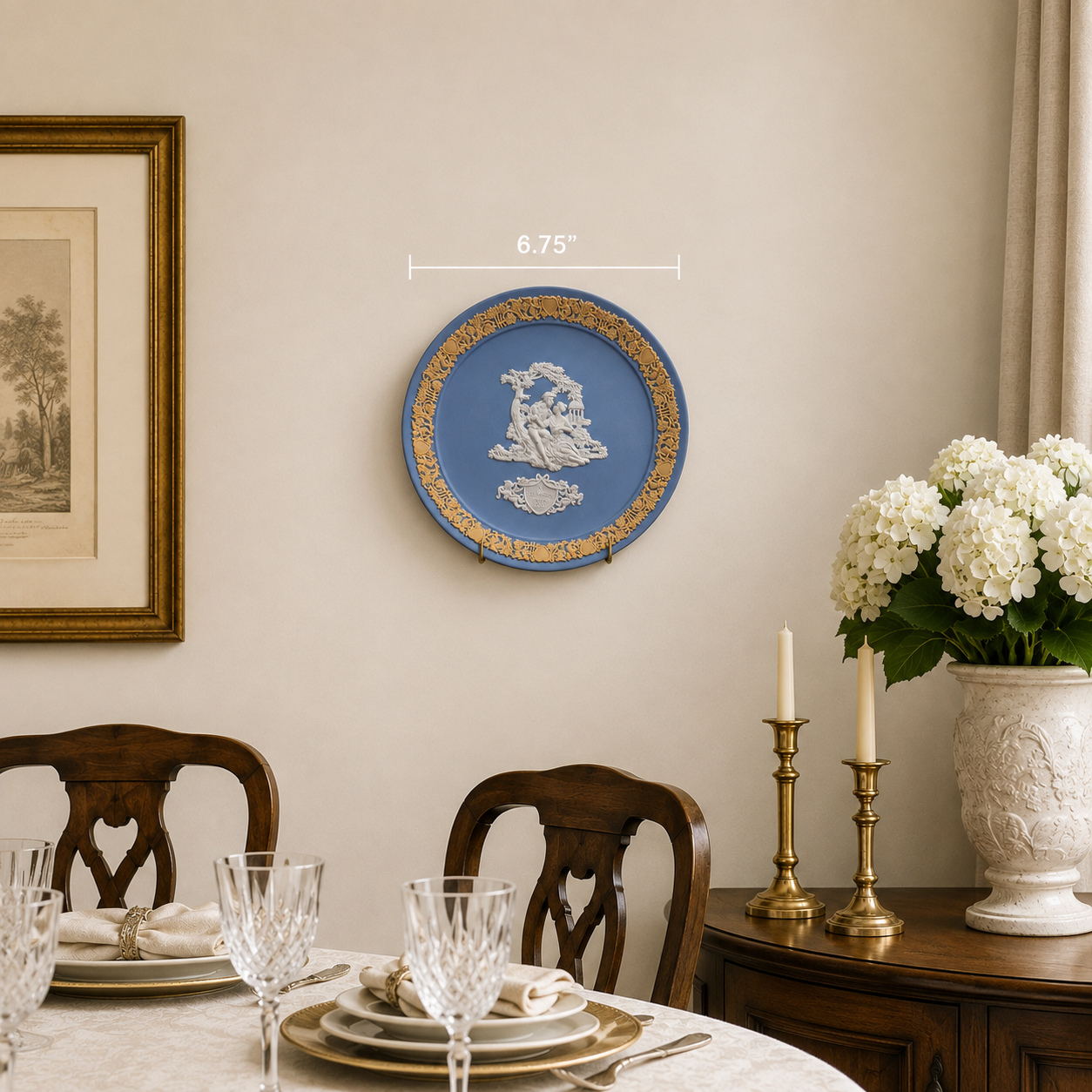 Wedgwood three color yellow blue white My Valentine plate 1989