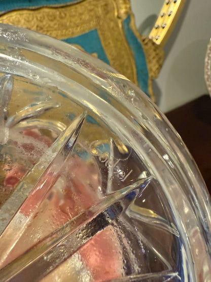 Live 12/2 Reserved - Vintage Signed Goebel Heavy Crystal Decanter