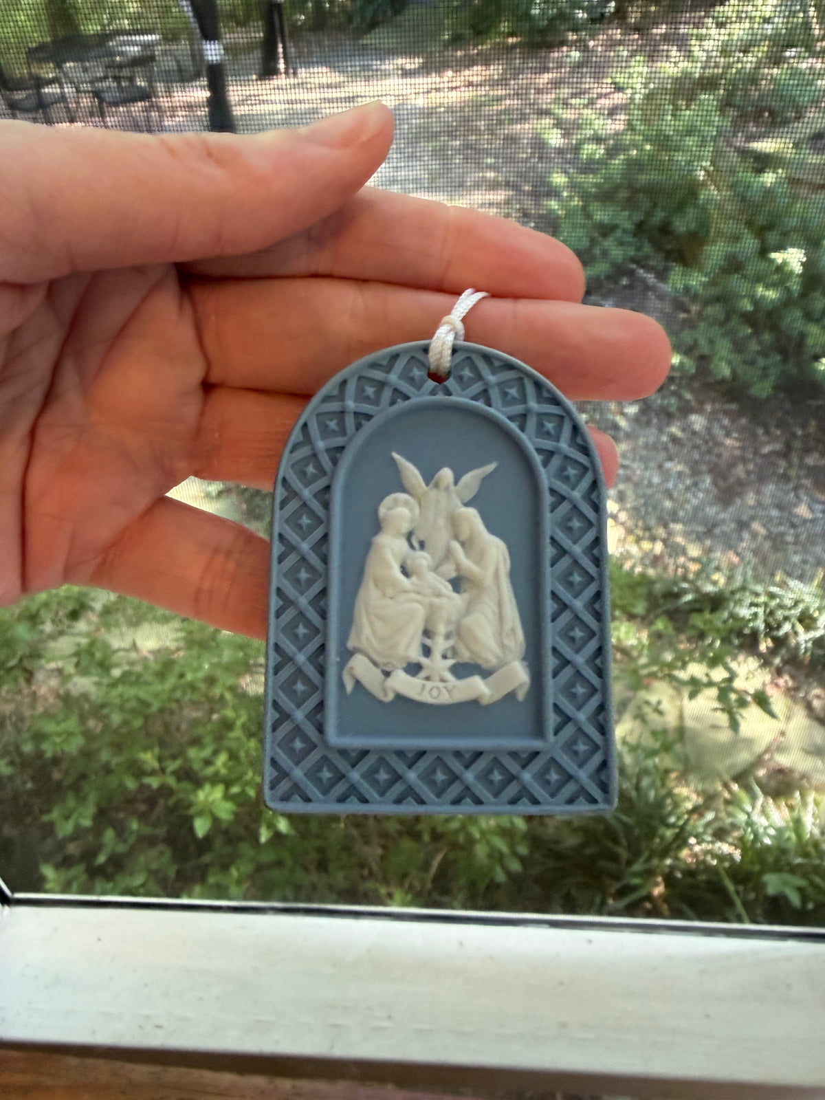Lovely Wedgwood nativity ornament!