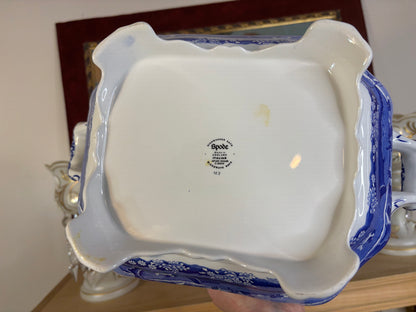 Stunning large Spode Blue Italian lidded tureen!
