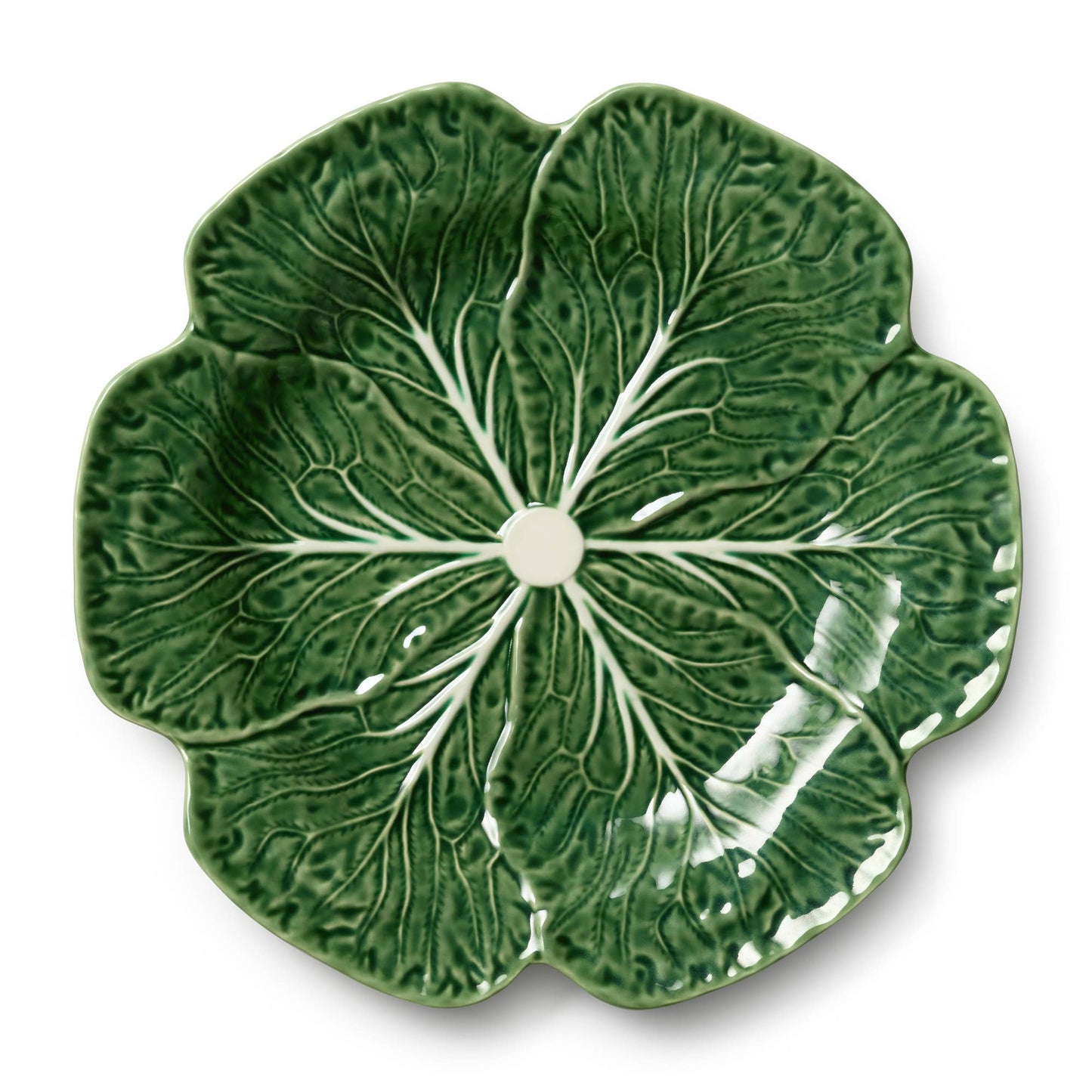 Green Cabbage Ceramic Charger Plate | 13”D